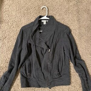 Dark Gray Zip-Up Jacket